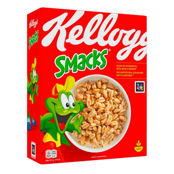 Kellogg's Smacks 330g - Cereal Dulce y Crujiente para Desayuno