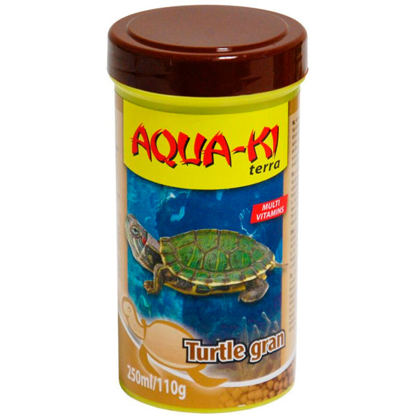 Aqua-Ki Tortuga Tierra, Alimento Nutritivo para Tortugas de Tierra, 250 ml / 110 g