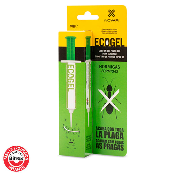 Ecogel Jeringa 10g - Gel para Eliminar Hormigas de Fácil Aplicación