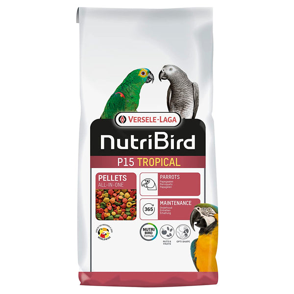 Versele Laga Nutribird P15 Tropical - Alimento de Mantenimiento para Loros