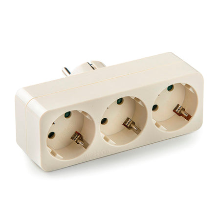 Adaptador Triple Tt Frontal 10A-250V - Tujilguero